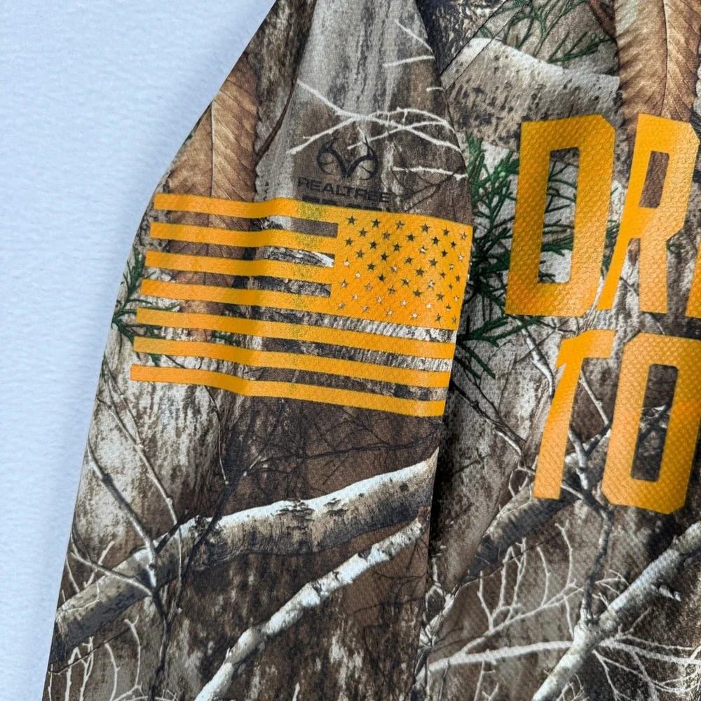 Grunt Style T-Shirt Mens XL Camo Dressed To Kill Realtree Edge Long Sleeve Tee